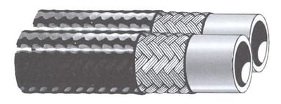 Parker 520N Twin Hydraulic hose double 1-layer polyester/polyurethane - 9.5mm, 3/8", 275bar, 56, 6