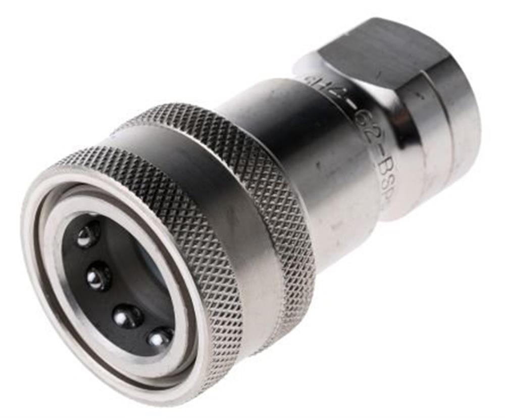 Parker 60 Quick Coupling ISO B stainless BSPP coupling - 1/2", 13, 100bar