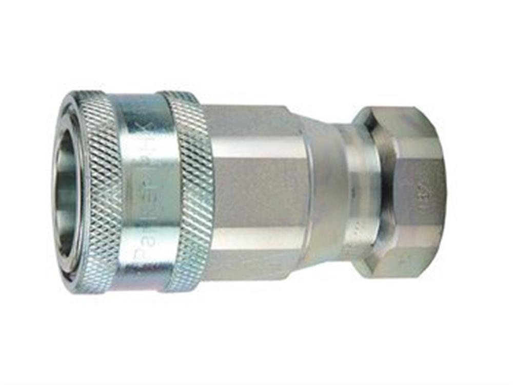 Parker 6600 Quick Coupling ISO A steel chromated BSPP socket - 1/2", 13, 280bar