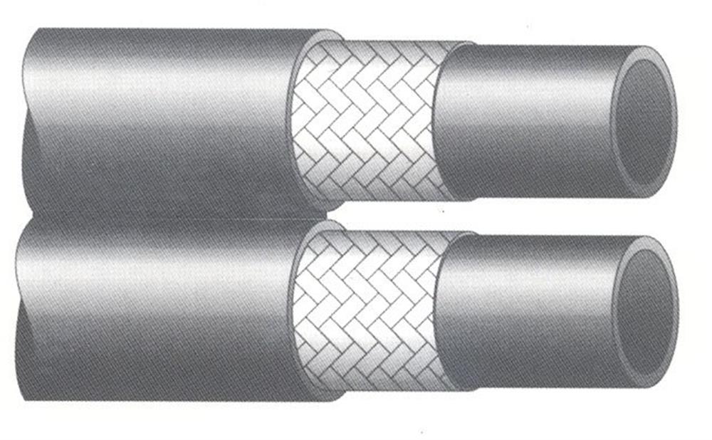Parker 692 Twin Hydraulic hose 1-layer synthetic rubber/steel - 10mm, 3/8", 210bar, 46, 6