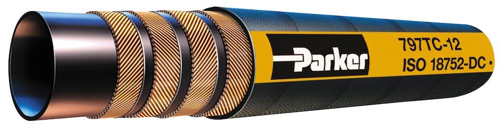 Parker 797TC Hydraulic hose 4/6-LAYER synthetic rubber/steel - 51mm, 2", 32, 420bar, 77