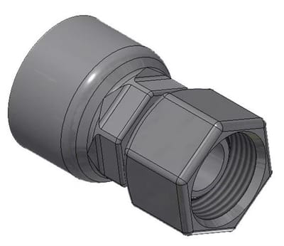 Parker DKOR Crimp Fitting BSP - 5/8", 5/8"