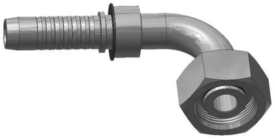 Parker DKOS Crimp Fitting metric steel chromated - 1.1/4", 38mm, V4, 90°, Parker H29