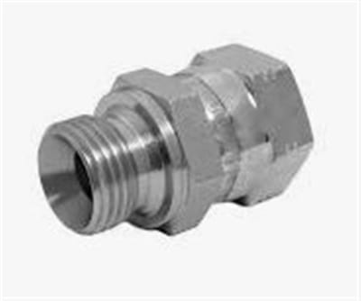 Parker F6MK Nipple/union nut steel chromated BSPP nipple/socket - 1/2", 1/2"
