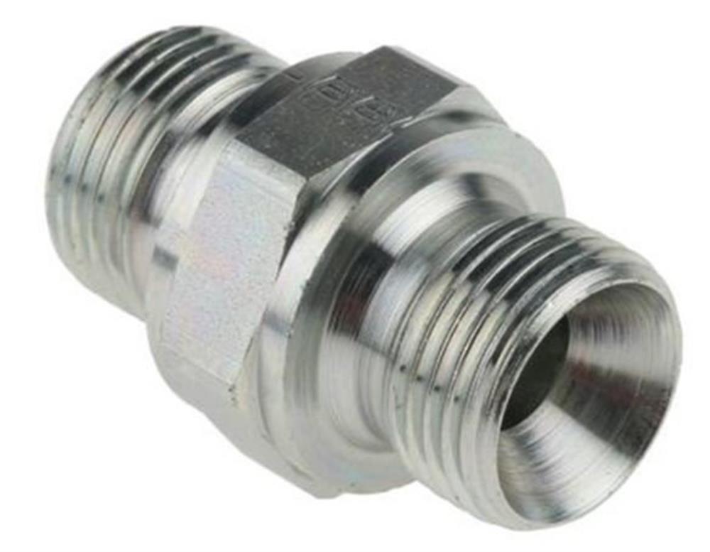 Parker HMK Nipple steel chromated BSPP nipple - 1/2", 1/2"