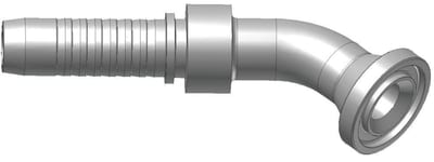 Parker K17V4 Crimp Fitting flange steel chromated - 1", 1", 5000psi, V4, 45°, Parker H29