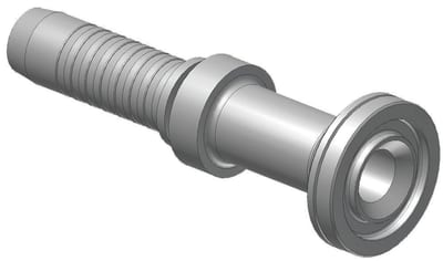 Parker K6AV4 Crimp Fitting flange steel chromated - 1.1/4", 1 1/4", 6000psi, V4, Parker H29