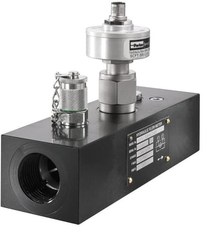 Parker SCFT-150-02-02 Flow meter coupling analog version - 5 - 150 LTR./MIN., 3/4"