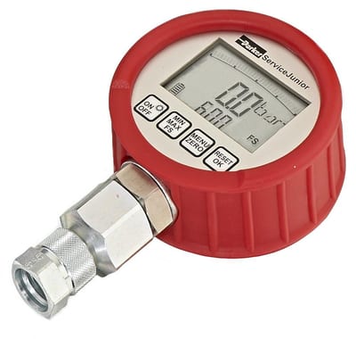 Parker SCJN-600-01 Digital Manometer - Downward Studs, 0-600 bar, 1/4" Thread