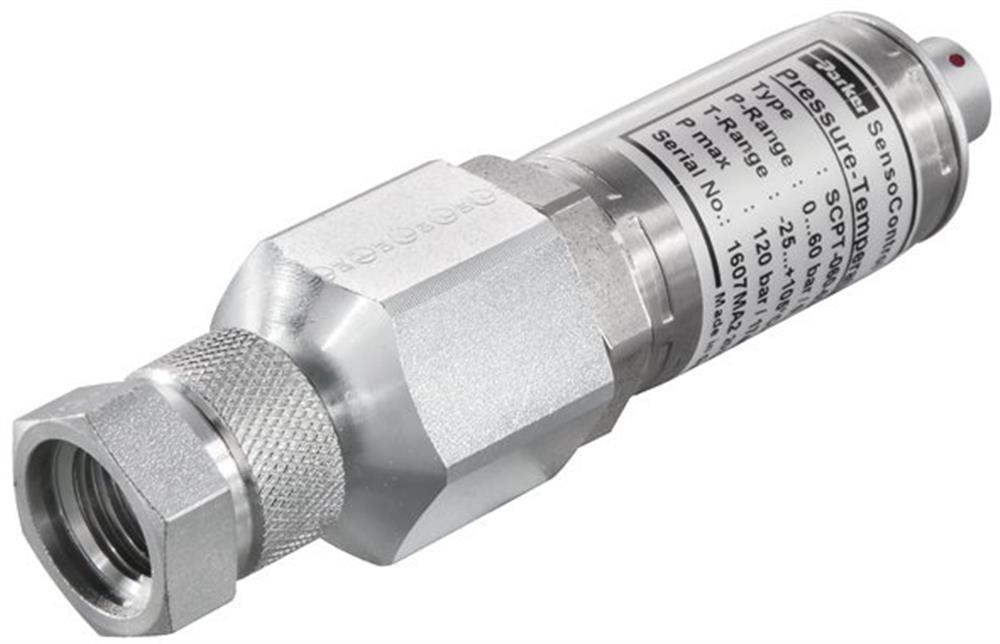 Parker SCPT-060-02-02 Pressure and temperature sensor nipple analog version - 0 - 60 bar, 1/2"