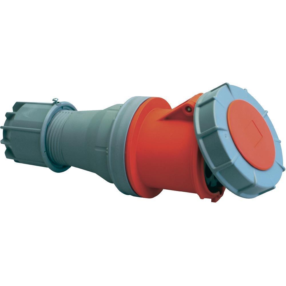 PCE PowerTwist CEE Extension Connector - 5P, 125A, 380V, H6, red