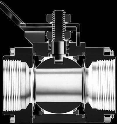 Ball Valve SS316 2-Piece Full Bore BSP 3/4"