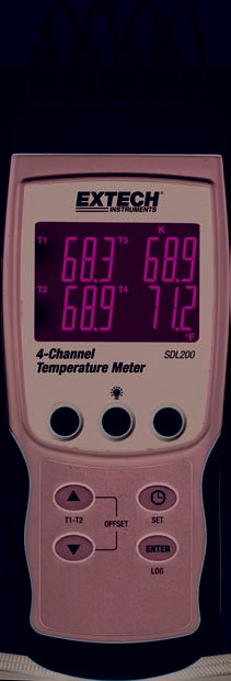 Extech 4-Channel Thermometer Data logger