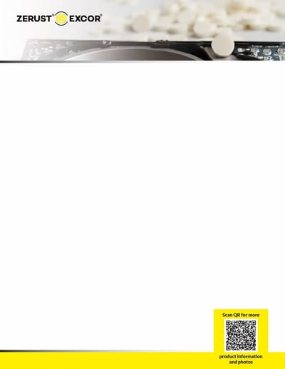 Zerust Cor Tab CT-25 VCI Tablet, 0.25 g multimetal — 450-M-00001, case of 8 bottles (600/bottle)