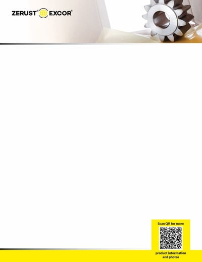 Zerust ICT510-C VCI Flat Poly Bag, 4 in × 6 in, 4 mil ferrous (yellow) — 025-F-00002B, case of 1,000