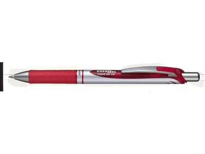 Pentel EnerGel BL77-B Roller Pen red - 12PCS, red