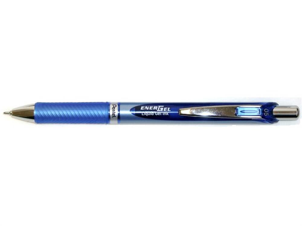 Pentel EnerGel BLN75-C Roller Pen blue - 12PCS, blue