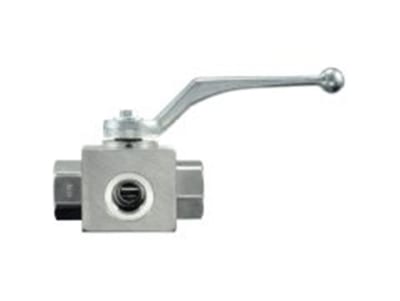 PH Ball Valve 3-Way L-bored acid-resistant 3× SOCKET BSPP - 1/2"