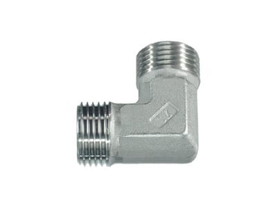 PH Block angle steel acid-resistant BSPP nipple/nipple - 1/4", 1/4", 90°