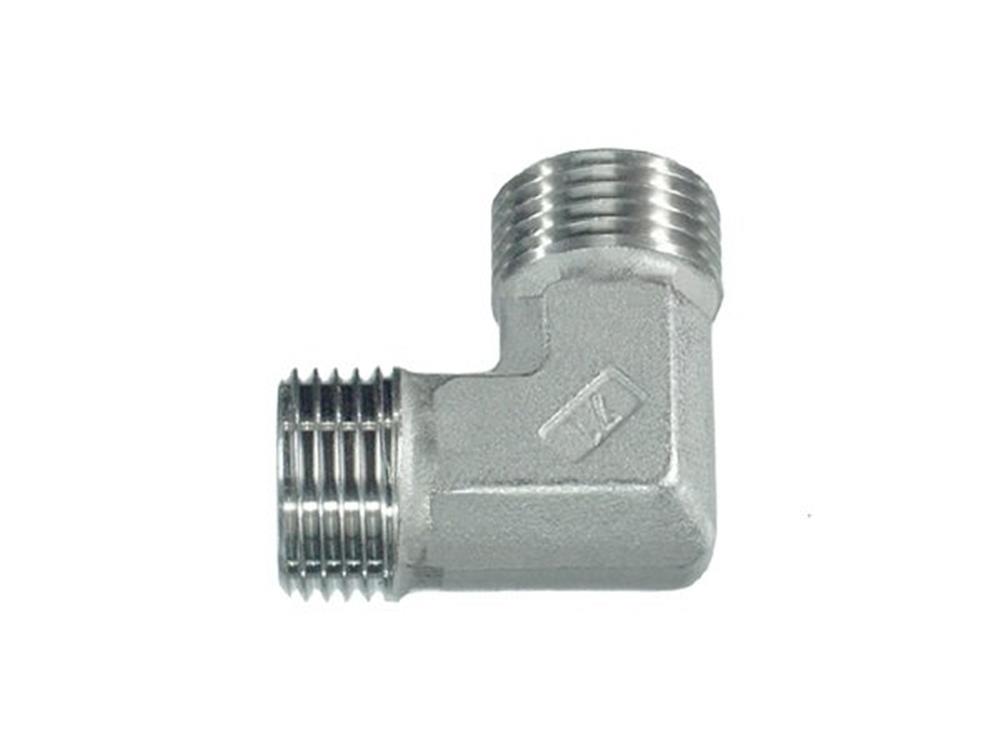 PH Block angle steel acid-resistant BSPP nipple/nipple - 1/8", 1/8", 90°