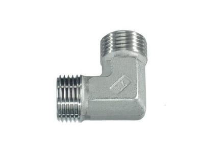 PH Block angle steel acid-resistant BSPP nipple/nipple - 1/8", 1/8", 90°