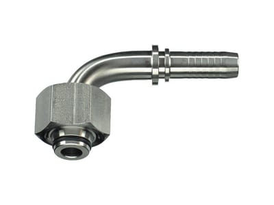 PH DKOL Crimp Fitting metric acid-resistant - 1", 28mm, Light, 90°, Parker 301SN, Parker 421SN, Parker 462, Parker 462ST, Parker 492