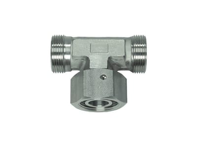 PH OPTIONALLY Adjustable Tee Connector acid-resistant light - 12mm, 400bar