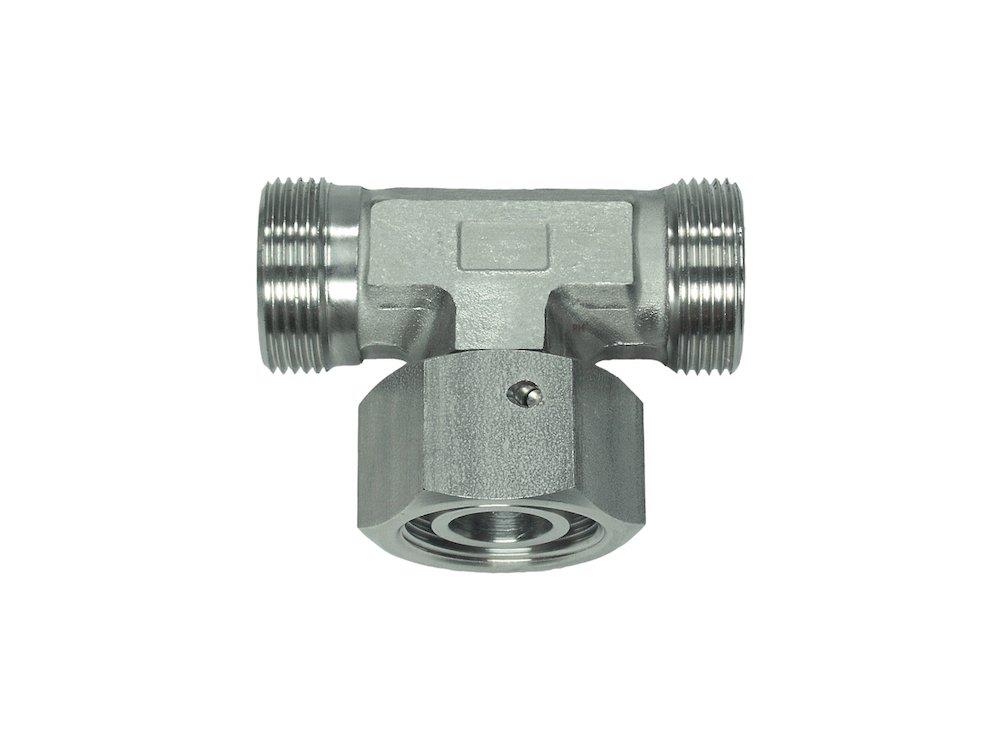 PH OPTIONALLY Adjustable Tee Connector acid-resistant light - 8mm, 500bar