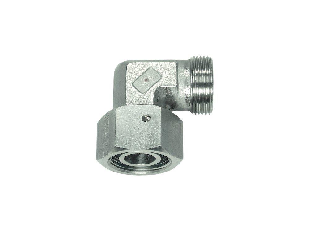 PH EW Adjustable Angle Connector adjustable acid-resistant light - 8mm, 8mm, 315bar, 90°