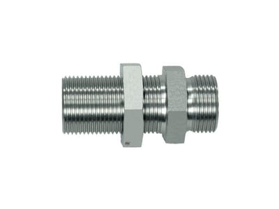 PH GSV Straight Bulkhead Connector acid-resistant light - 8mm, 8mm, 500bar
