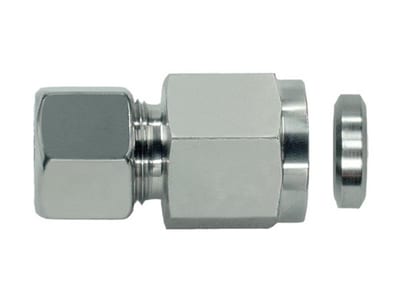 PH MV Manometer Fitting acid-resistant BSPP light - 6mm, 1/2", 315bar