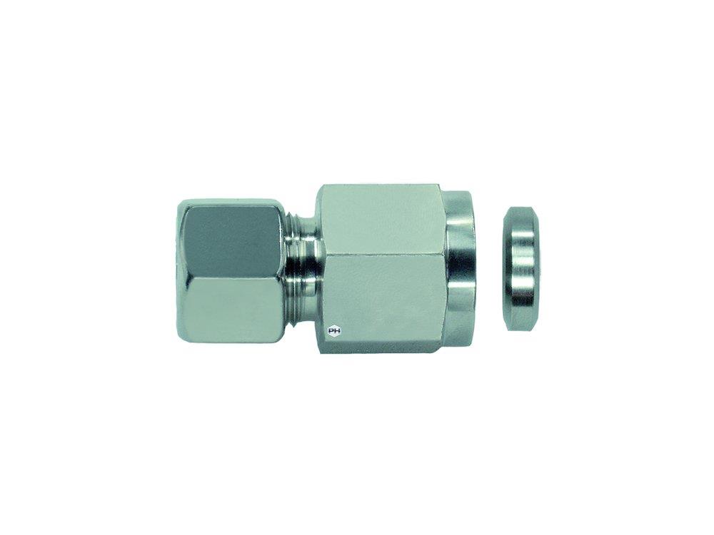 PH MV Manometer Fitting complete acid-resistant BSPP light - 10mm, 1/4", 315bar