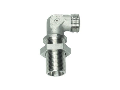 PH WSV Angle Bulkhead Connector acid-resistant light - 10mm, 10mm, 315bar, 90°