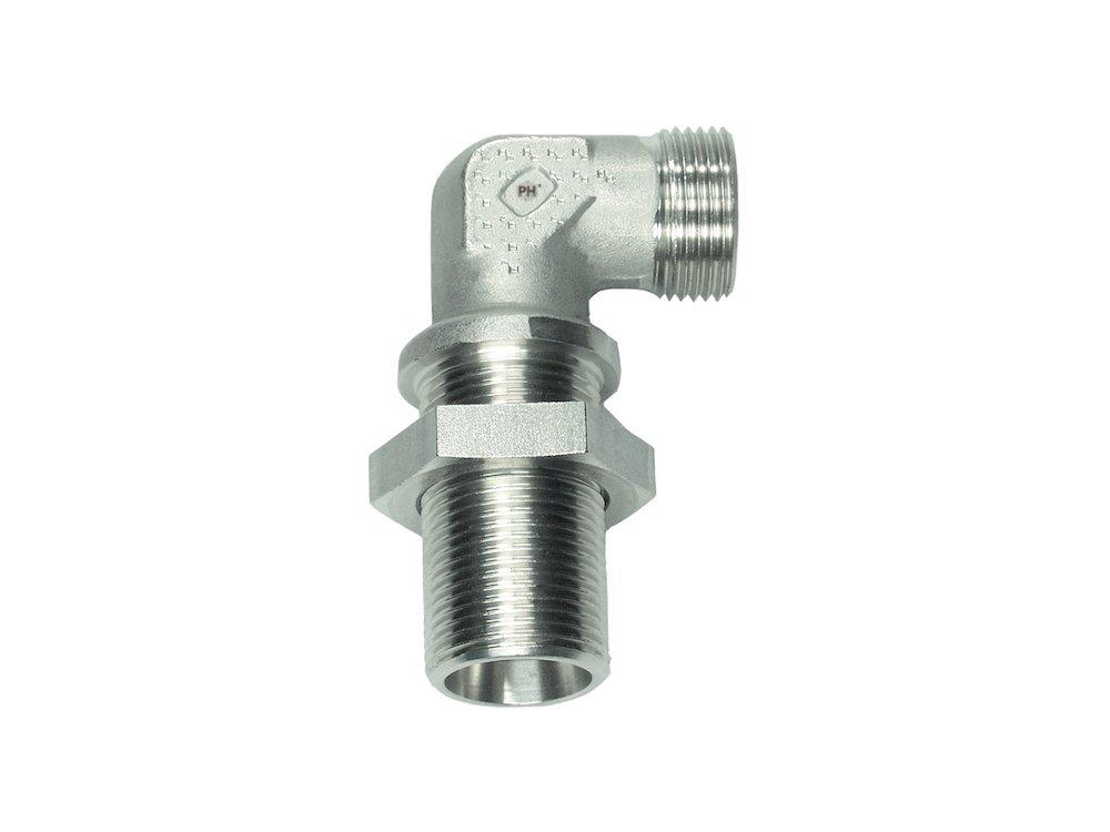 PH WSV Angle Bulkhead Connector acid-resistant light - 35mm, 35mm, 160bar, 90°