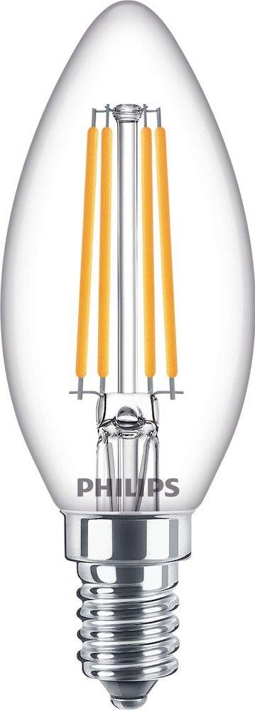 Philips CorePro Filament LED Candle Bulb - E14, 827 - Warm white, 806LM, 6.5W, 60W, No, E
