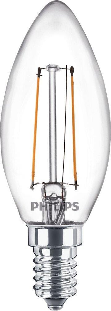 Philips CorePro Filament LED Candle Bulb - E14, 840 - Neutral white, 250LM, 2.2W, 25W, No, E