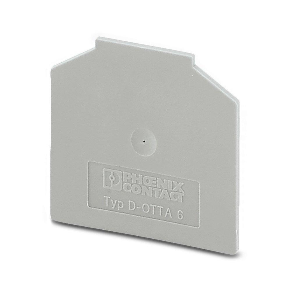 Phoenix D-OTTA 6 End plate - 6 mm², grey