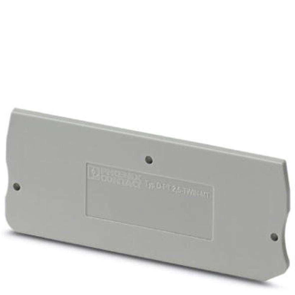 Phoenix D-PTC 2,5-TWIN-MT End plate - 2,5 mm², grey