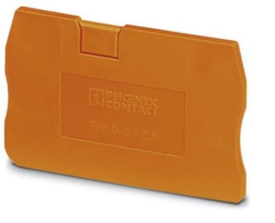 Phoenix D-ST 2,5 End plate - 2,5 mm², Orange