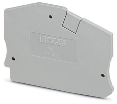 Phoenix D-STS 6 End plate - 6 mm², grey