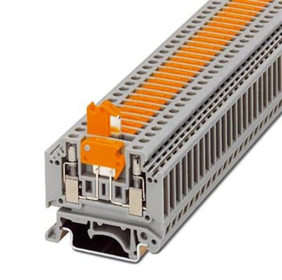 Phoenix MTK-P/P Knife disconnect terminal - 2,5 mm², grey, Screw connection, 2 connections