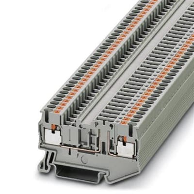 Phoenix PT 2.5-TG Disconnect Terminal - 2.5mm², Grey, Push-In, 2 Connections