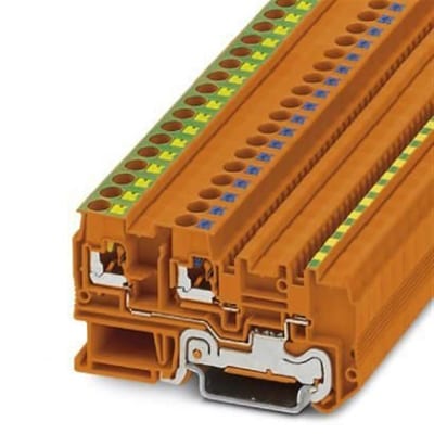 Phoenix Contact PTIO-IN 2.5-3-PE Actuator Terminal Orange 2.5mm² Push-In 2-Way