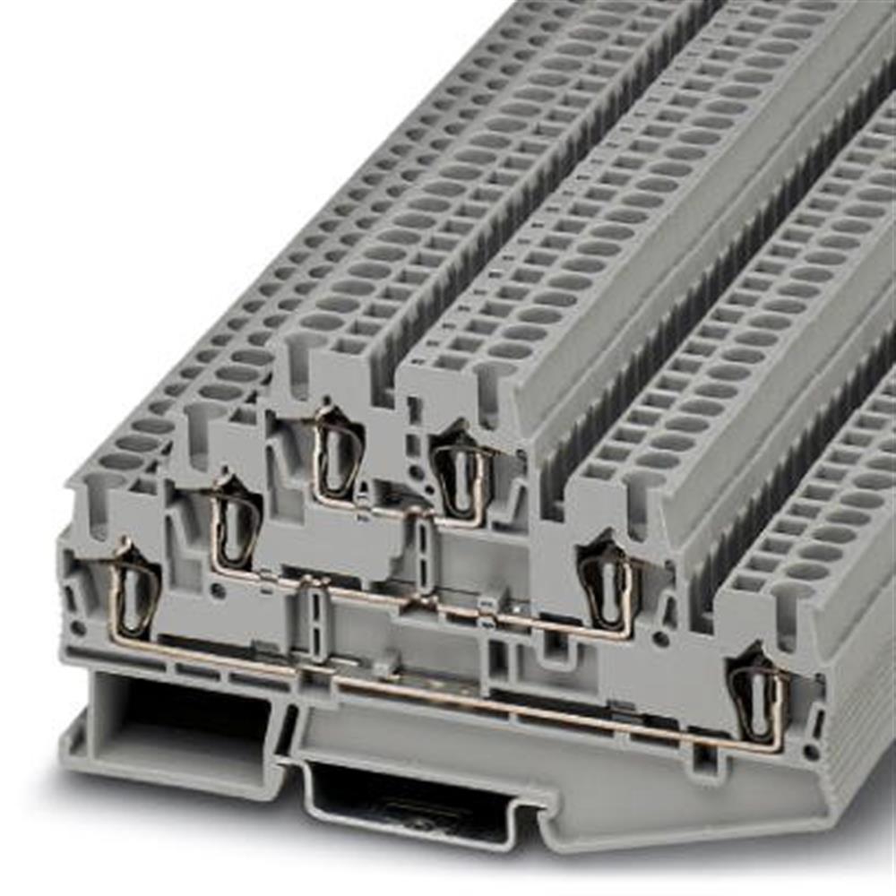 Phoenix ST 2,5-3L Floor terminal - 2.5 mm², grey, Spring connection