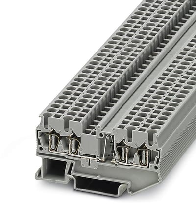 Phoenix ST 2,5-QUATTRO-DIO/R-L Through Terminal - 2,5 mm², grey, Spring connection, 4 connections