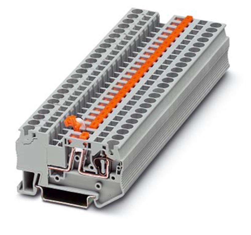 Phoenix ST 4-Mt Knife disconnect terminal - 4 mm², grey, Spring connection, 2 connections
