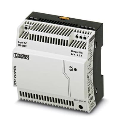 Phoenix STEP-PS 1AC-24DC-4,2 Power Supply - STEP-PS, 230, 24, 4,2A, 1PCS