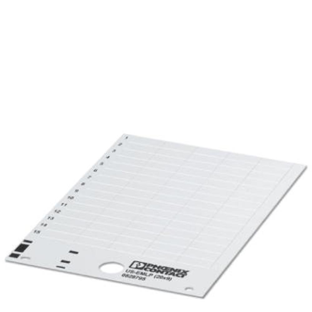 Phoenix US-EMLP Nameplate - 11 x 9mm, white