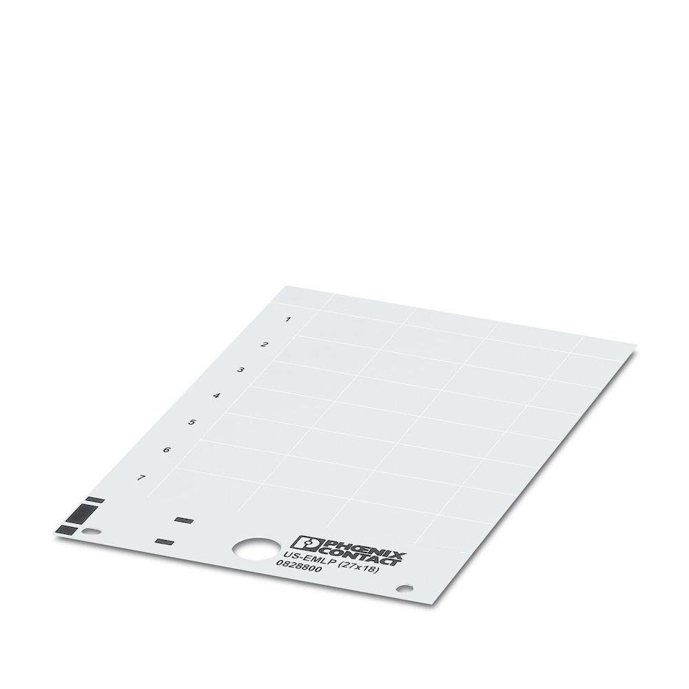 Phoenix US-EMLP Nameplate - 27 x 18mm, white