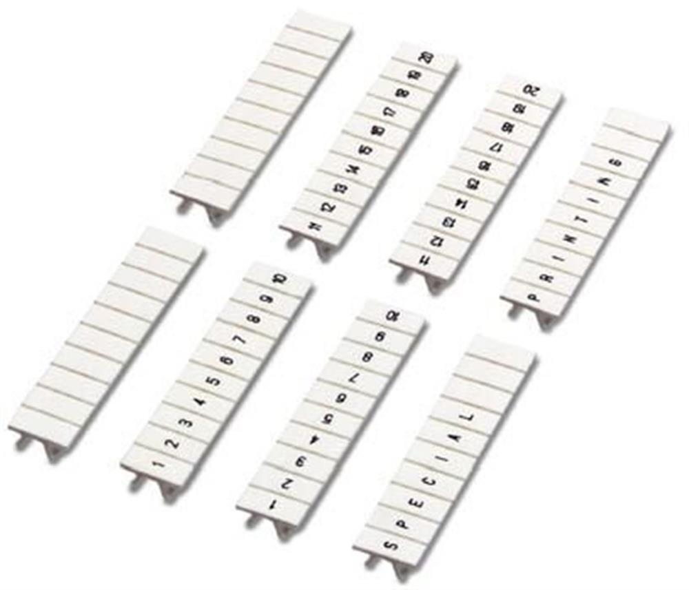 Phoenix ZB5 LGS Label strip - 91 - 100, 5mm, white